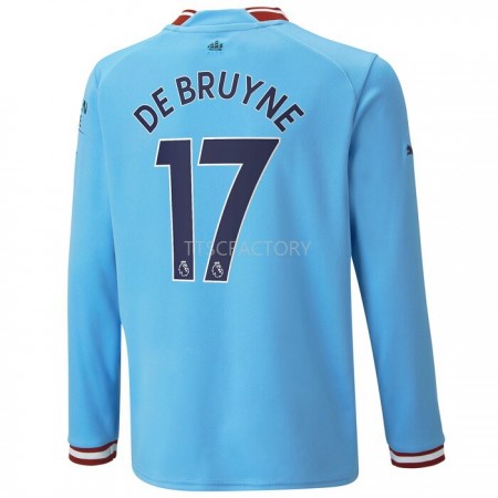 Billiga Fotbollströjor Manchester City De Bruyne 17 Hemma tröja 2022/23 Långärmad